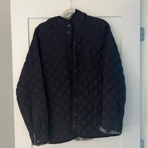 Northface - black coat with faux fur (Never worn)